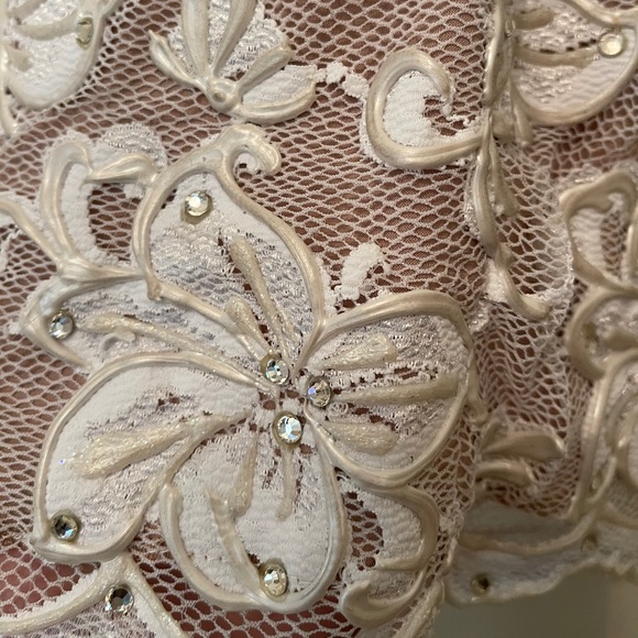 Baccio Couture Zara White Short Cocktail Dress - Picture 5 of 7